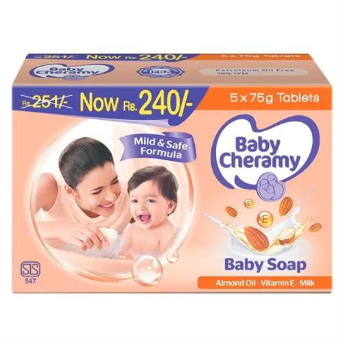 Baby Cheramy Soap Regular Eco 75Gx5