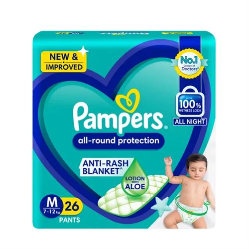 Pampers Baby Pants Medium 26'S