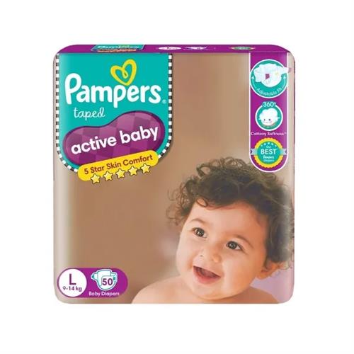 Pampers Baby Premium Tape Large 50'S