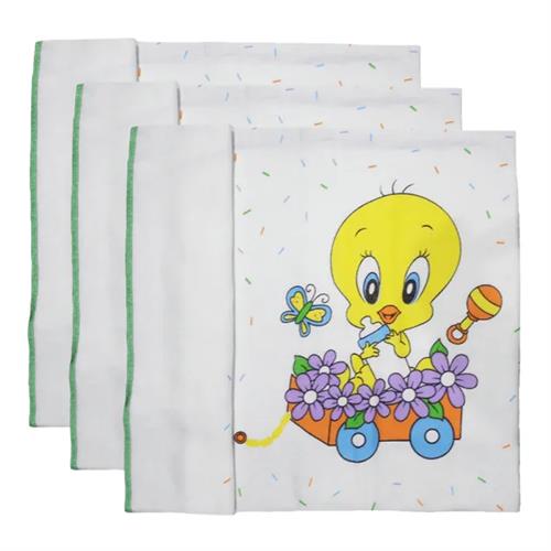 Velona Baby Towel Printed Green 3Pcs 154