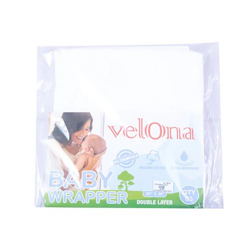 Velona Baby Wrapper White 36*36 3Pcs