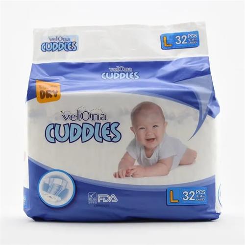 Velona Cuddles Baby Diaper Large 32Pcs