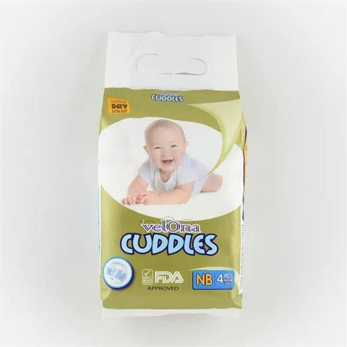 Velona Cuddles Baby Diaper New Born 4Pcs