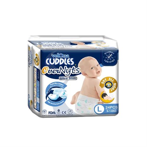 Velona Cuddles Over Nyts Baby Diaper Large 24Pcs