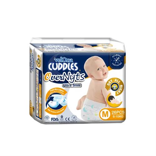 Velona Cuddles Over Nyts Baby Diaper Medium 26Pcs