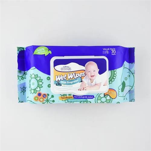 Velona Cuddles Wet Wipes 70Pcs