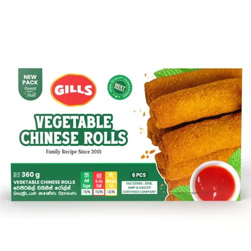 Gills Vegetable Chinese Rolls (6 Nos) 360G