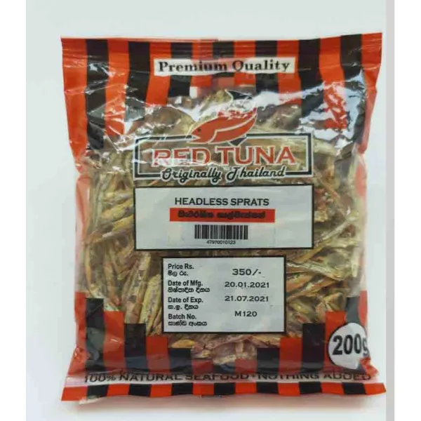 RED TUNA HEADLESS SPRATS 200G