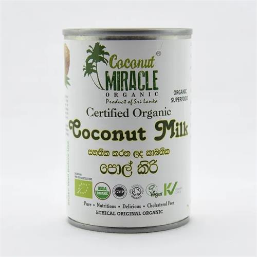 Coconut Miracle Organic Coconut Milk 400Ml