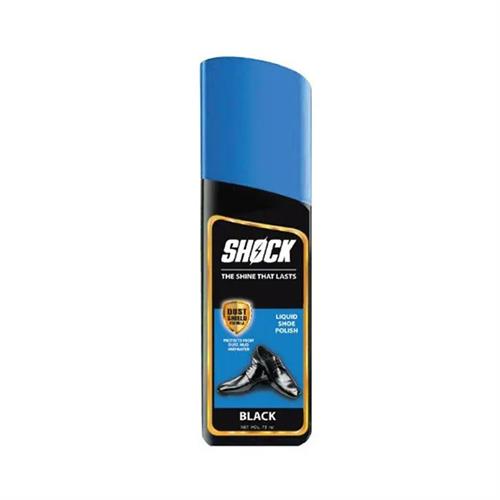 Shock Black Shoe Polish Liquid 75Ml