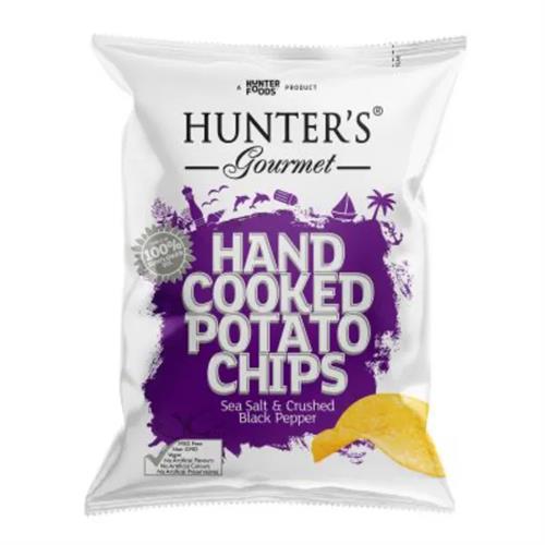 Hunters Potato Chips Sea Salt & Black Pepper 40G