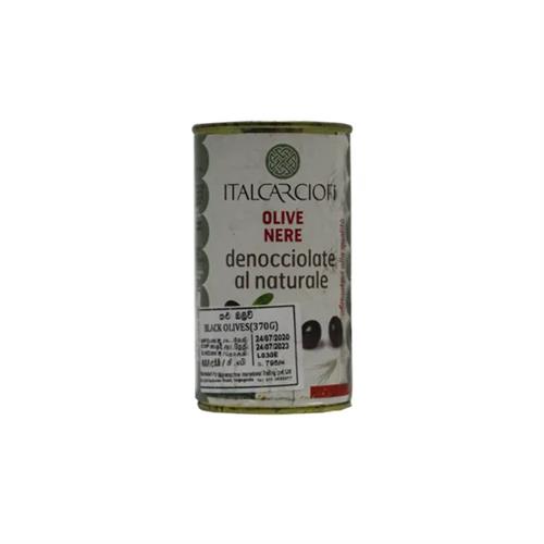 Italcarciofi Pitted Black Olives 370Ml