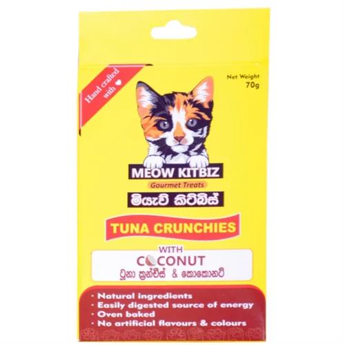 Meow Kitbiz Tuna Ceunchies With Coconut 70G