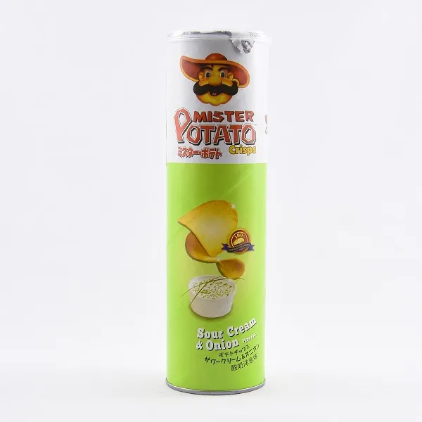 Mister Potato Crisp Sour Cream & Onion Can 100G