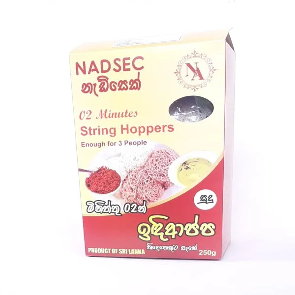 Nadsec Dehydrated String Hoppers White 250G