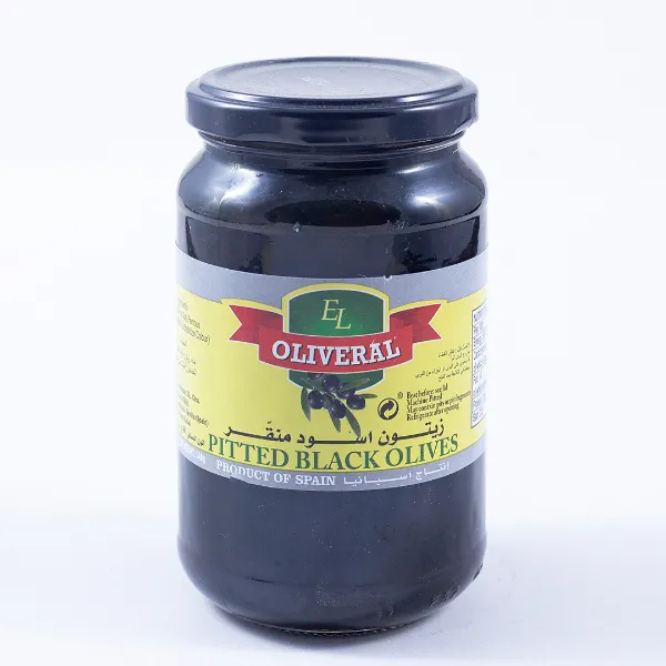 Oliveral Pitted Olives Black 340G