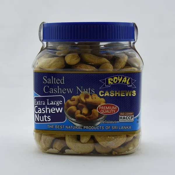 Royal Cashews Salted Cashew Bottle 350G