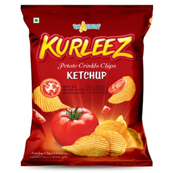 Snackcity Kurleez Potato Chips Ketchup 70G