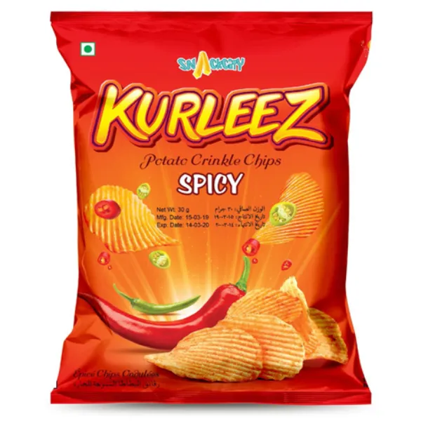 Snackcity Kurleez Potato Chips Spicy 70G