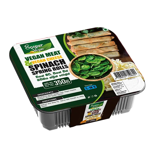 Soopervegan Meat & Spinach Spring Rolls 275G