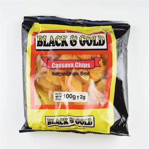 Black & Gold Cassava Chips 100G