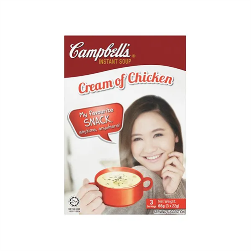 CAMPBELL'S INSTANT SOUP MIX CREAM OF CHICKEN 66G