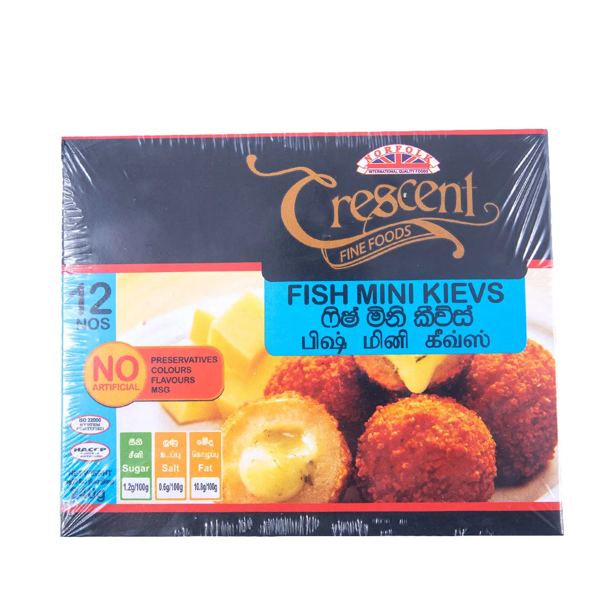 Crescent Fish Mini Kieves 240G