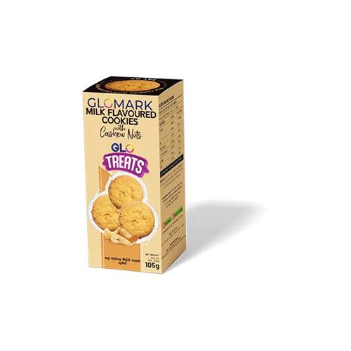 Glomark Milk Flavoured Cookies With Cashew Nuts 105G