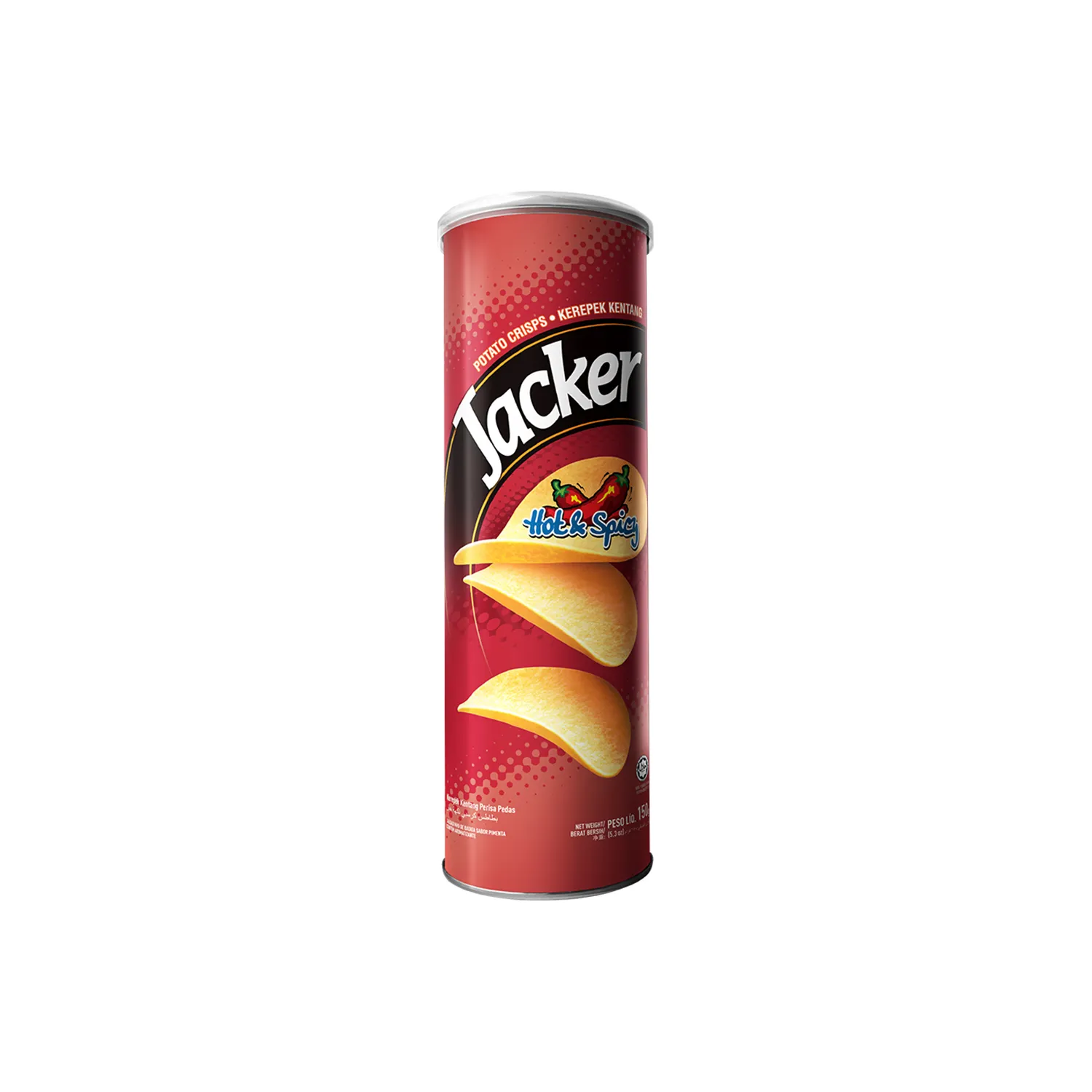 Jacker Potato Chips Hot & Spicy 150G