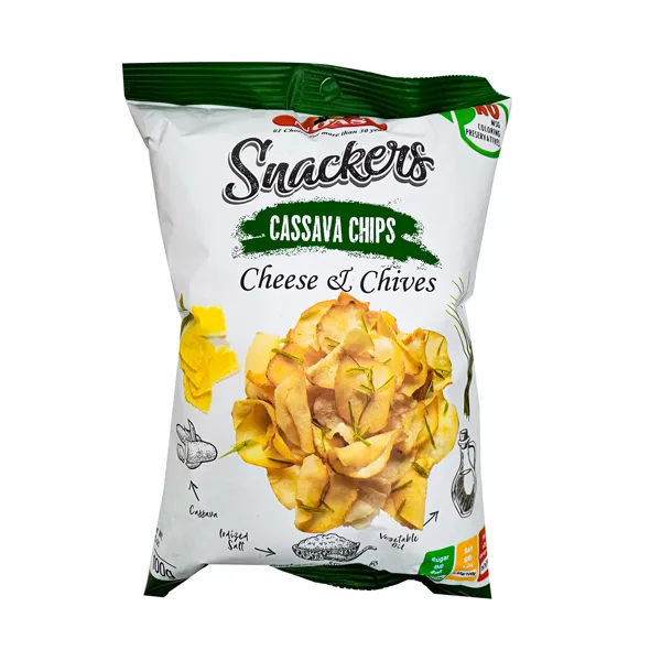 Noas Cassava Chips Cheese & Chives 100G