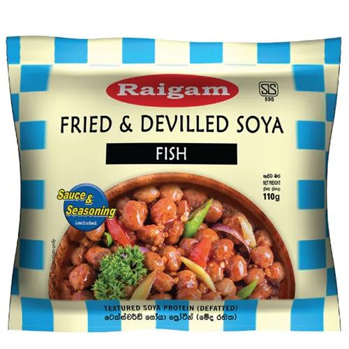 Raigam Soya Meat Fried & Devilled Fish 110G