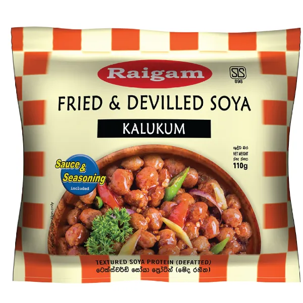 Raigam Soya Meat Fried & Devilled Kalukum 110G