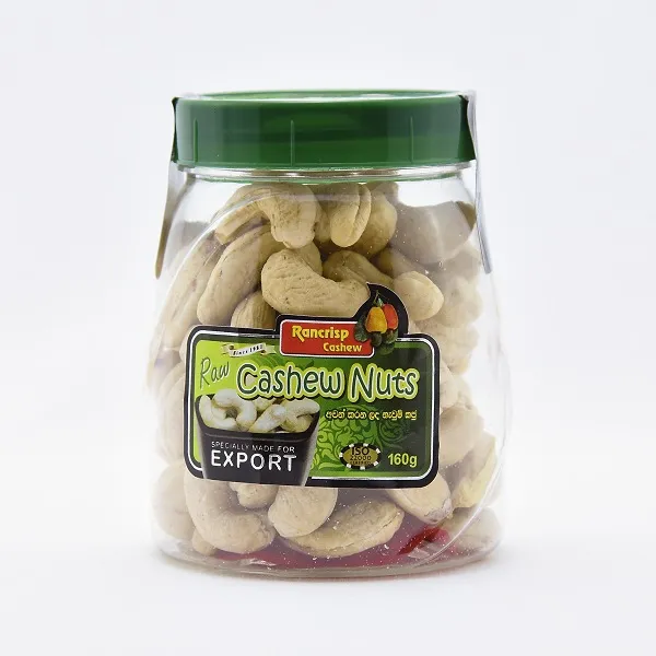 Rancrisp Raw Cashew Nuts Bottle 160G