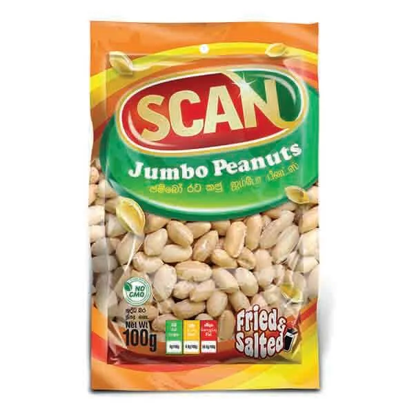 Scan Fried & Salted Jumbo Peanuts 100G