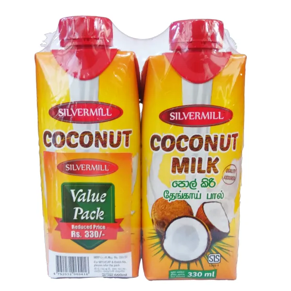 Silvermill Real Coconut Milk Value Pack 660Ml