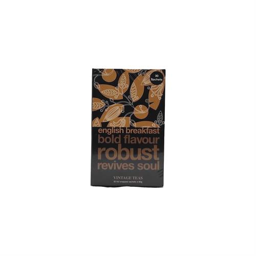 Vintage Bold Flavour Robust Revives Soul English Breakfast Tea 30S 60G