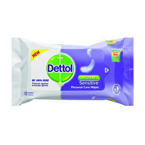 Dettol Hygiene Sensitive Wet Wipes 10Pcs