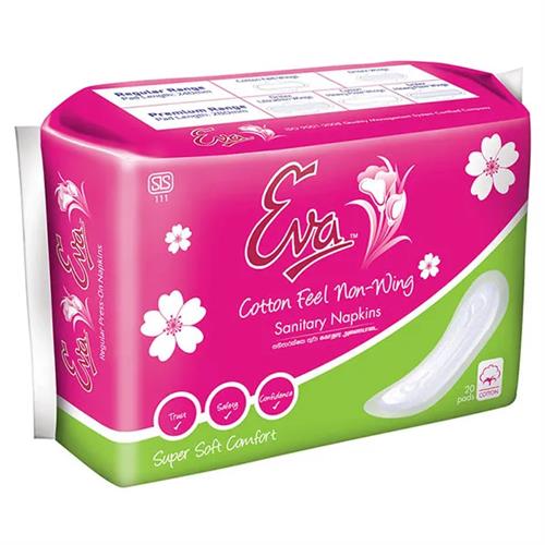 Eva Sanitary Napkins Cotton Feel Non Wings 20S