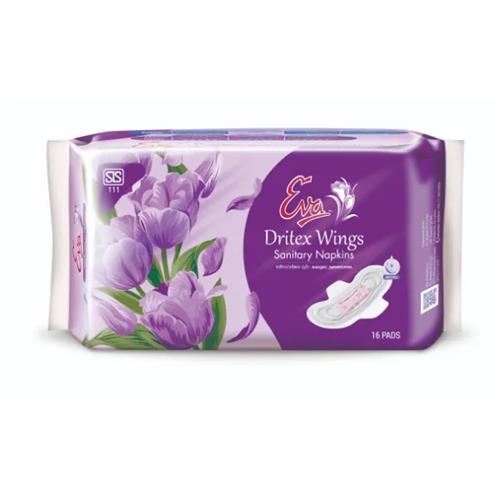 Eva Sanitary Napkins Dritex Wings 16S