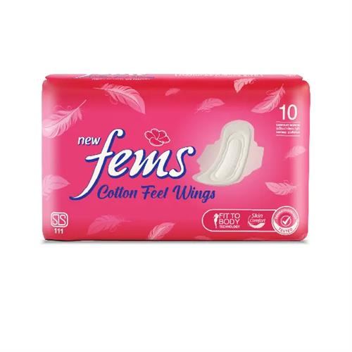 Fems Pads Cotton Wings 10S