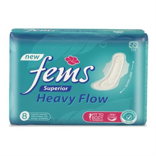 Fems Sanitary Napkins Superior Wings 8S