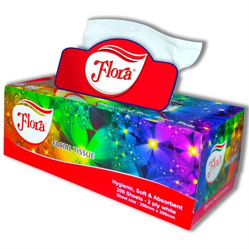 Flora Facial Tissues 200S 2 Ply