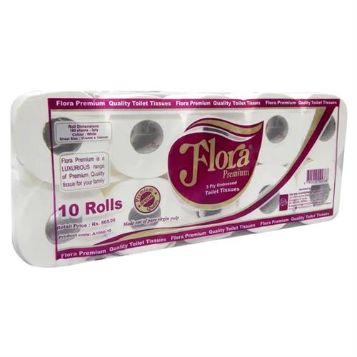 Flora Premium Toilet Roll 3Ply 10Pk