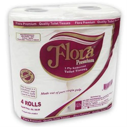 Flora Premium Toilet Roll 3Ply 4Pack