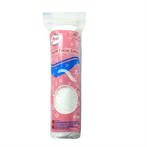 Flora Round Facial Cotton Pads 80Pcs