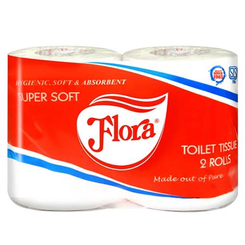 Flora Toilet Roll Twin Pack