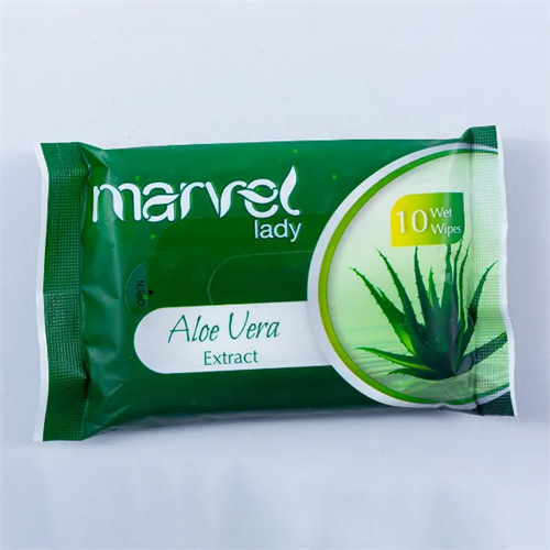 Marvel Aloe Vera Lady Wet Wipe 10Pcs