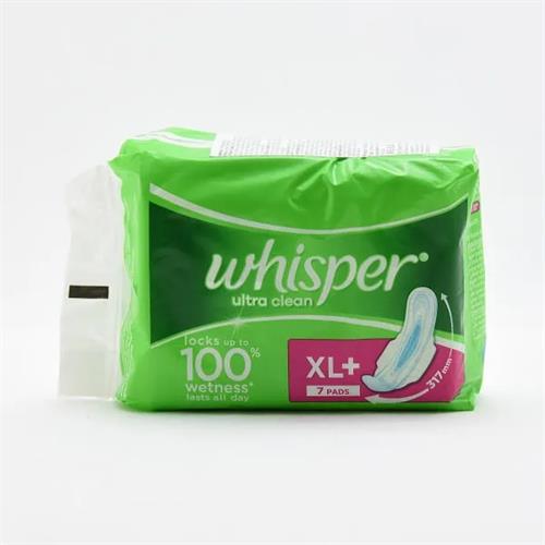 Whisper Sanitary Napkins Ultra Xl + Wings 7S