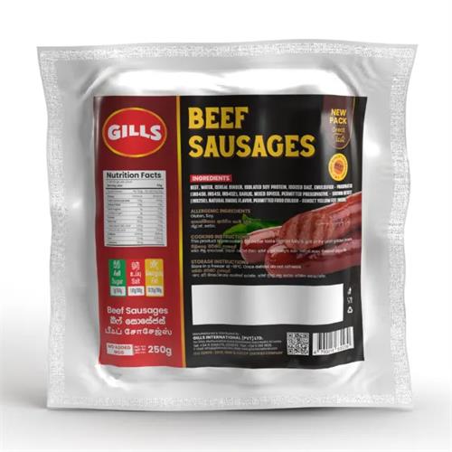 Gills Beef Sausages 250G