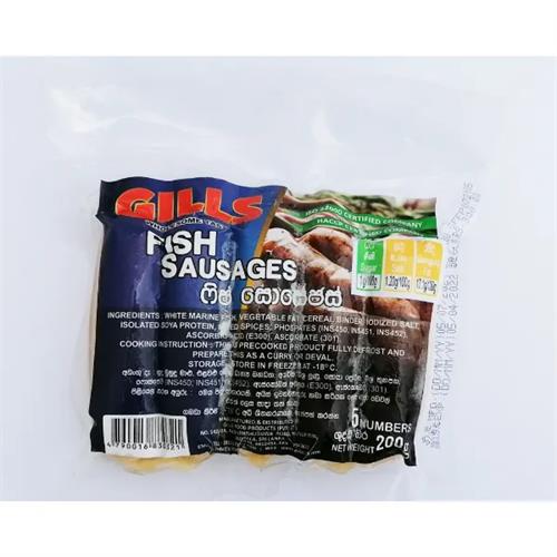 Gills Fish Sausages 200G